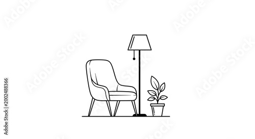 Modern Armchair with Cushion Furniture.