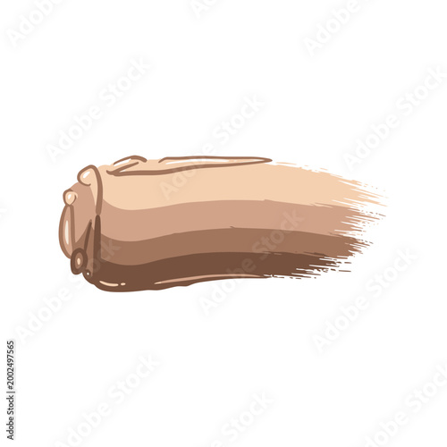 Cosmetic foundation smear vector showing multiple skin tone shades