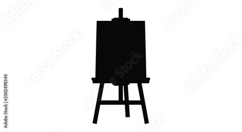 painting easel silhouette high quality professional detailed modern