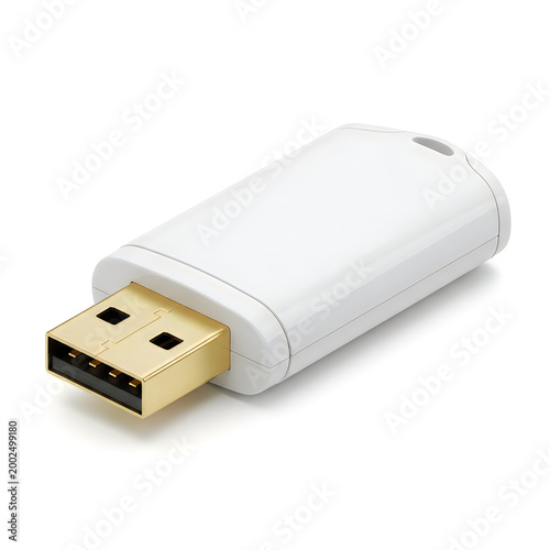 Usb flash drive with metal cap and sleek design