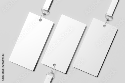 Blank Name Tag Mockup for Identification and Event Promotion