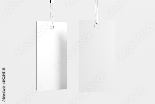 Tag Mockup Template for Product Branding and Retail Price Promotions