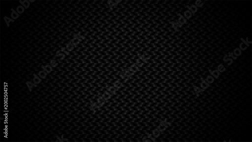 Carbon fiber background with dark matte texture and sleek geometric weave pattern, automotive and high tech industrial design