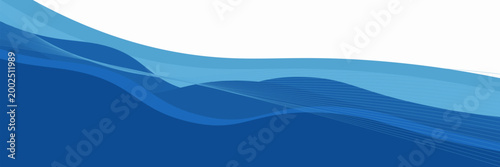 A white background with a blue, wavy, abstract pattern with thin lines at the bottom. The design is simple and elegant, perfect for presentations or web designs.