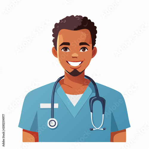 優しい笑顔で微笑む看護師（医療福祉・多様性）