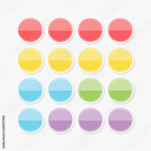 Free Download Set of Colorful Glossy Circles - GFXLoad