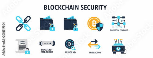 Blockchain Security Icons and Concepts Explained.