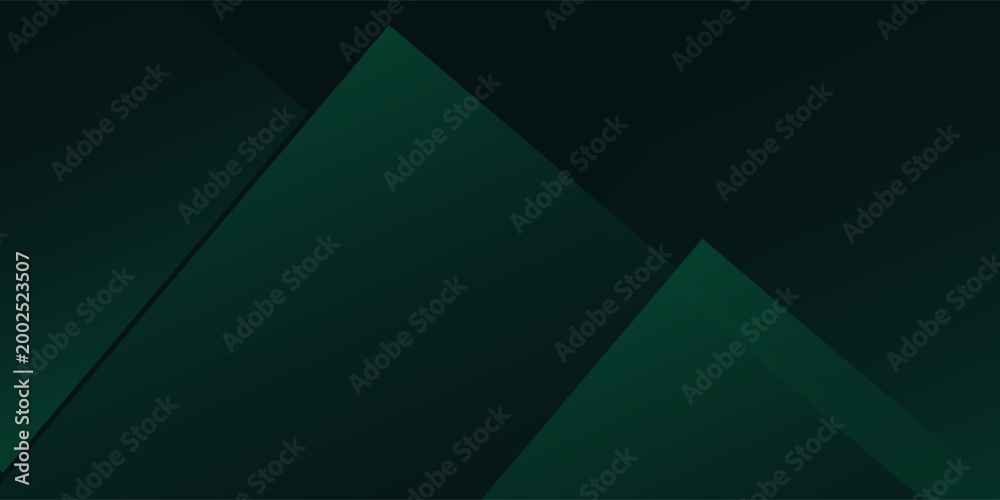 Obraz premium Top Minimalistic dark green and black gradient background brochure
