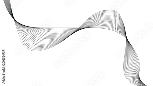 silver ribbon on white background