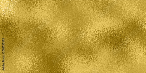 Vector gold foil texture background. Abstract gradient bright and shiny light reflection rough texture surface. Vector illustration for background, backdrop, web, wallpaper, print and design artwork.