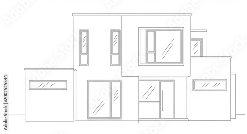 Architectural Blueprint of Modern Building Design.
