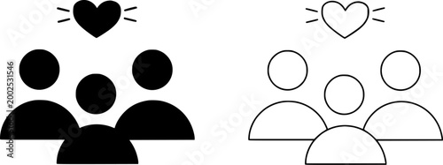 Human interaction icon. Symbol collaboration, communication, networking, and partnership for corporate. Vector illustration.