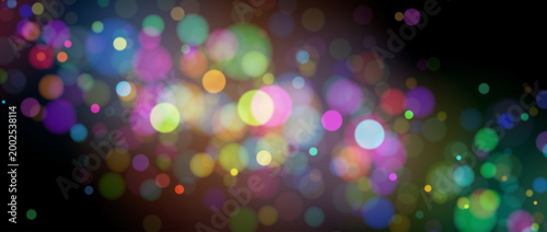 Obraz na płótnie Colorful magical bokeh lights background