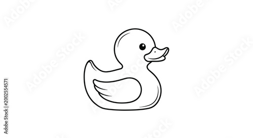 Bild auf Leinwand Rubber Ducky Bathtub Toy Closeup.