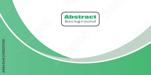 Modern Green Abstract Wave Background with Gradient Layers,