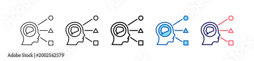 Perception Icon In 5 Different Styles Set Collection.   