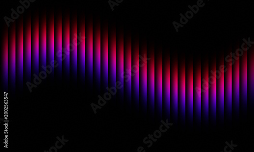 Fotografi Abstract background featuring a wavy line of vertically oriented gradient bars i