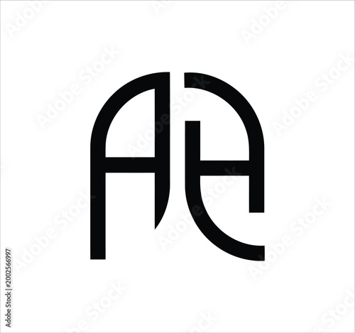 Free Download ah ha h a letter logo design. Minimal monogram emblem, classic style  Alphabet vector logo design. Premium Business logo, White background - GFXLoad