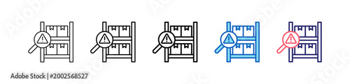 Product Identification Icon In 5 Different Styles Set Collection.   