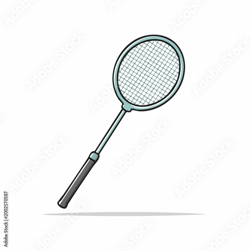 Badminton Racket Illustration