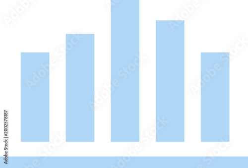 Bar chart in blue