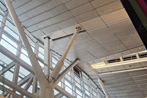 Interior Structural Steel and Ceiling at the Airport.