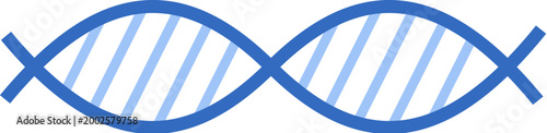 Biological icon in blue