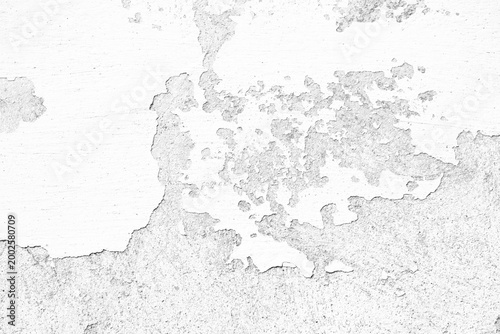 Εκτύπωση καμβά White background  of peeling white paint on an aged concrete wall, showing flaking surface and weathered textures ideal for backgrounds, grunge design, restoration or architectural detail