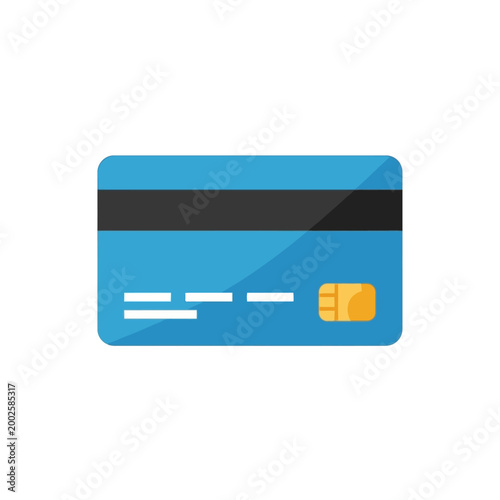 Fotografía Blue Credit Card with Chip.