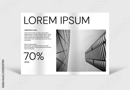 A4 Landscape Mockup Layout