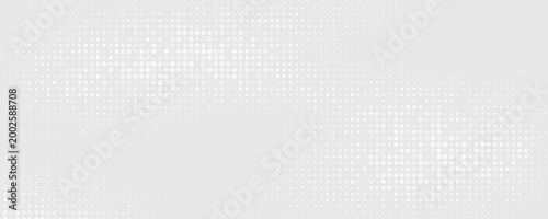 Dot white gray wave light technology texture background. Abstract big data digital concept. modern