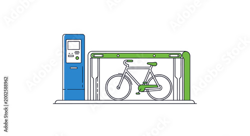 Automated bicycle parking system providing secure storage and convenient access for urban commuters utilizing smart technology for efficient multi modal transportation solutions in city centers