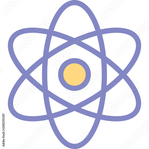 Science laboratory icon, featuring experiment, research, chemistry and biology symbols, modern flat design for education, lab equipment, medical and scientific