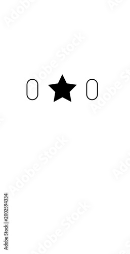 Set of Three Pink Eight-Point Star Icons Vector