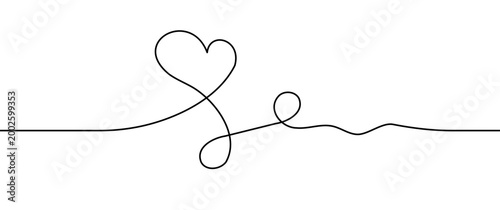 Hand drawn line squiggle cable with thin thread look, long wavy curve for playful illustration use.