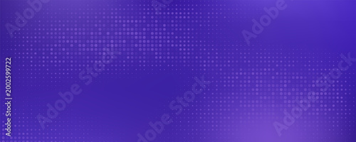Purple glowing pixel dot pattern. Abstract neon grid wallpaper. Violet color mosaic pattern backdrop. Vector modern technology, business, science, healthcare, medicine, presentation design background