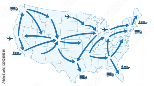 Visualizing Supply Chain Logistics and Transportation Routes Across the United States