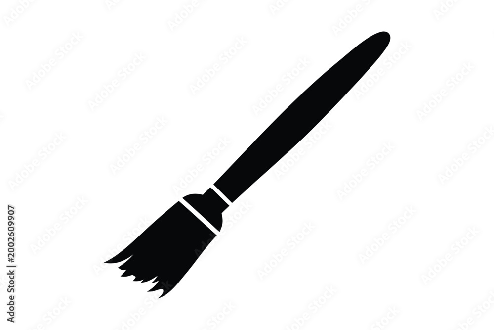Fototapeta premium Paint brush vector icon, Paint brush symbol vector sign