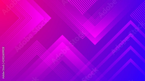 Elegant purple background with thin pink geometric arrow line art