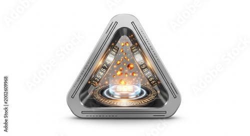 High Tech Currency Prism Vector Art

