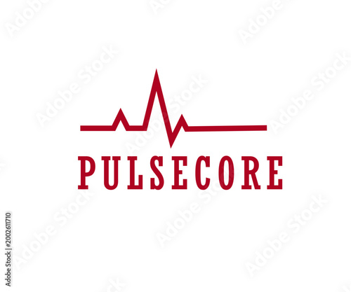 Heartbeat Fitness Logo PulseCore Health Branding
