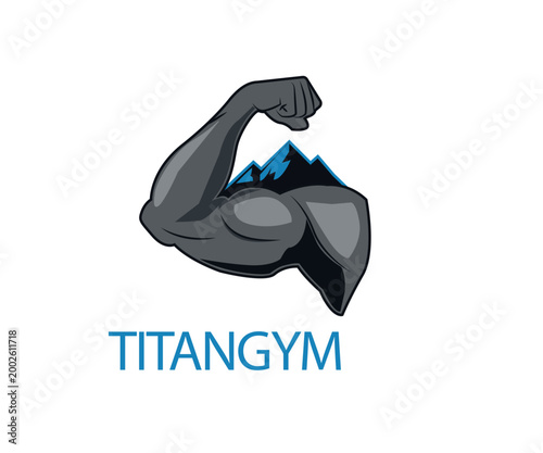 Strong Fitness Logo TitanGym Bodybuilding Branding