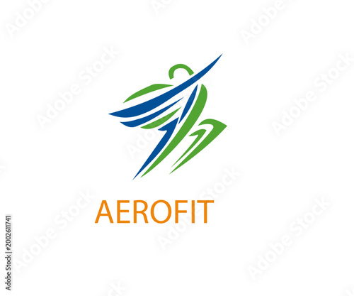 Fitness Motion Logo AeroFit Active Branding