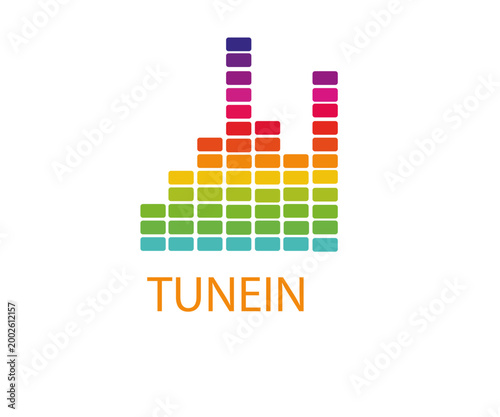 Music Equalizer Logo TuneIn Audio Branding