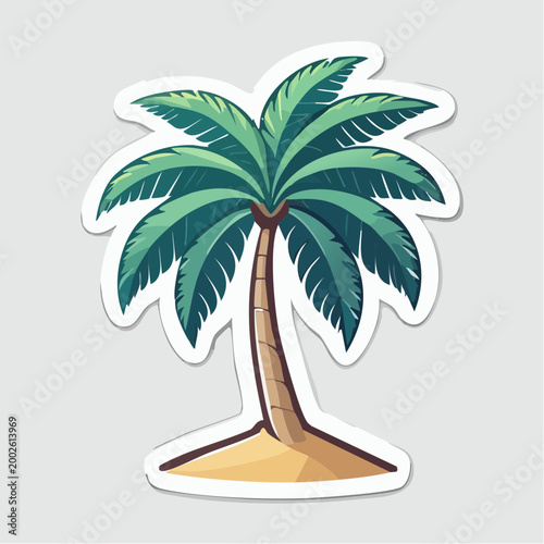 Stylized Palm Tree Illustration