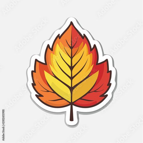 Stylized Autumn Leaf Icon