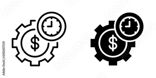 Cost efficiency icon, element icon for design branding, print, and digital media