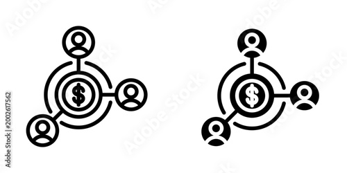 Shareholder icon, element icon for design branding, print, and digital media