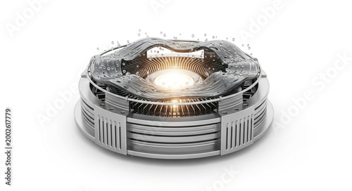 Tidal Mercury Engine Premium Vector

