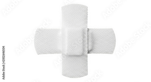 White medical bandage isolated on transparent background